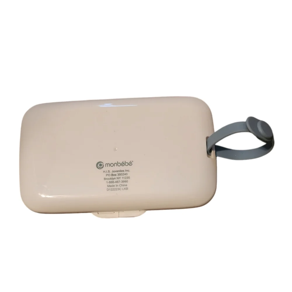 Monbebe reusable Cream and Gray Wipes Dispenser